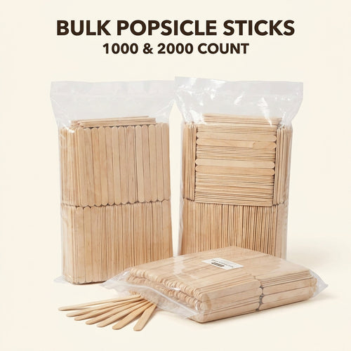 a group of popsicle sticks